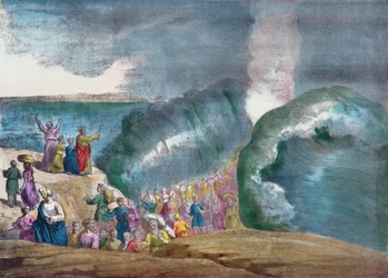 Moïse traversant la mer Rouge